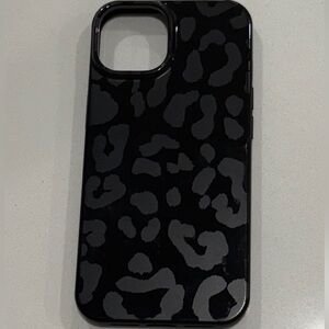 heyday Black Leopard Print Phone Case